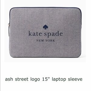 Kate Spade 15” laptop sleeve NWT